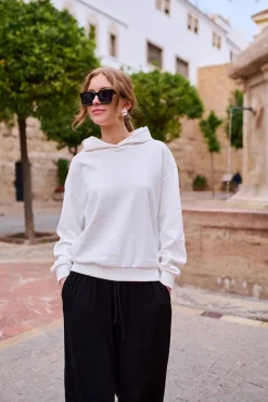More'moi Bluza Hoodie Iconic Off White