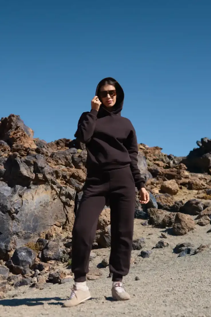 More'moi Bluza Hoodie Simply Dark Chocolate