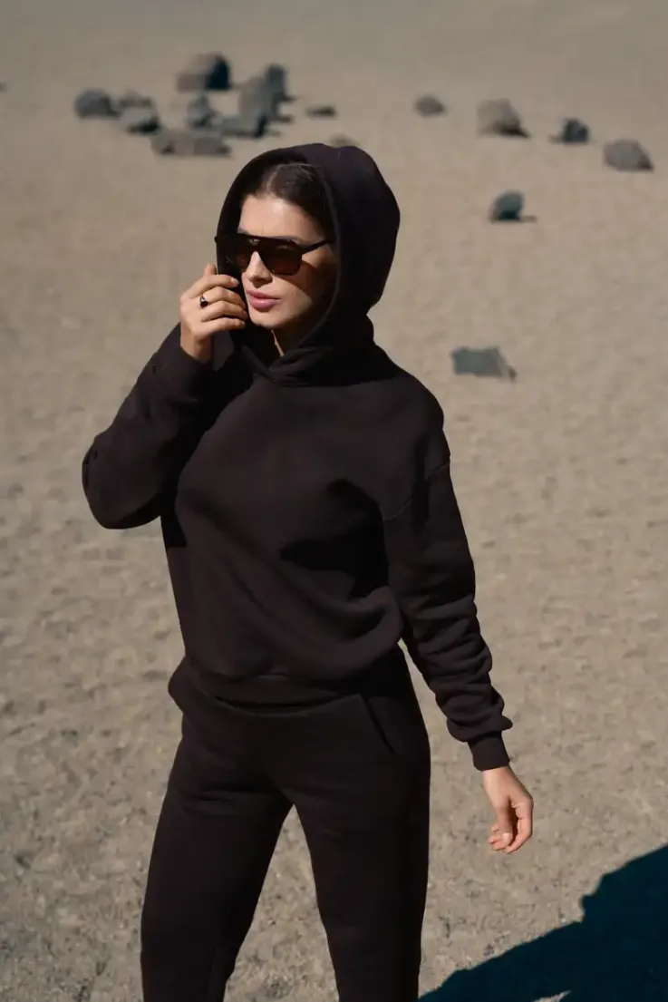 More'moi Bluza Hoodie Simply Dark Chocolate