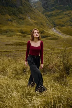 More'moi Bluzka Joy Burgundy
