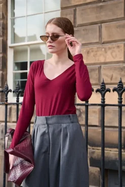 More'moi Bluzka Loulou Burgundy