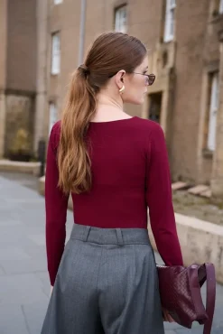More'moi Bluzka Loulou Burgundy