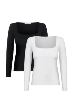 More'moi 2-Pack Bluzka Joy Milky and Black