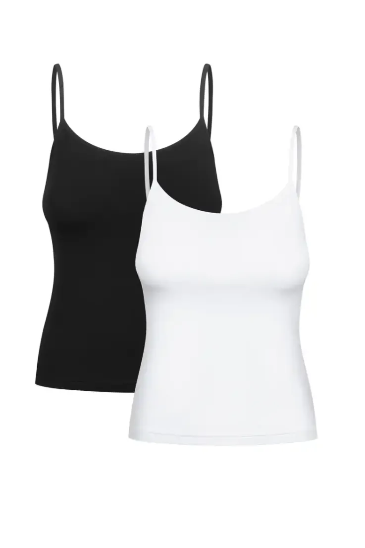 More'moi 2-Pack Top Blanca White and Black
