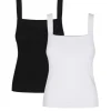 More'moi 2-Pack Top Caro Milky and Black