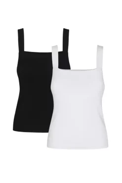 More'moi 2-Pack Top Caro Milky and Black