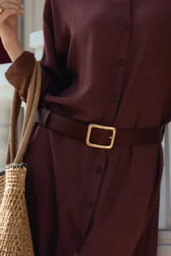 More'moi Pasek Teri Mocha Brown