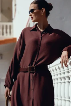 More'moi Pasek Teri Mocha Brown