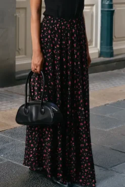 More'moi Spódnica Sofia Maxi Black Camelia