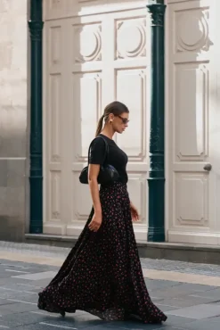 More'moi Spódnica Sofia Maxi Black Camelia