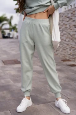 Damskie More'moi Spodnie Iconic Pastel Mint