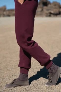Damskie More'moi Spodnie Simply Deep Burgundy