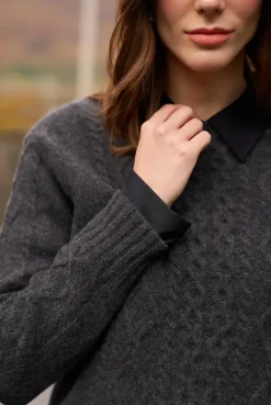 More'moi Sweter Amelia Antracyt
