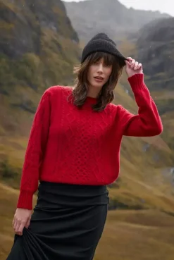 More'moi Sweter Amelia Red Chilli