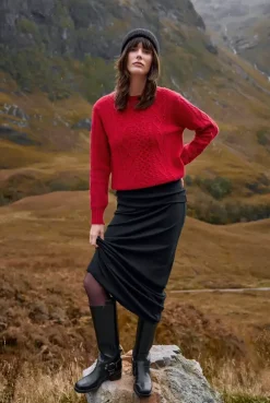 More'moi Sweter Amelia Red Chilli