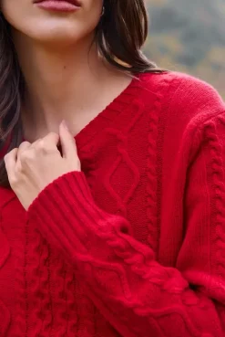 More'moi Sweter Amelia Red Chilli