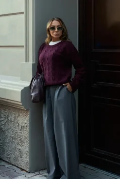 More'moi Sweter Charles Deep Wine