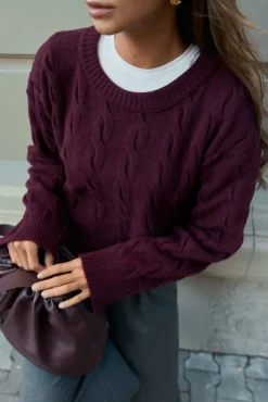More'moi Sweter Charles Deep Wine