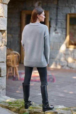More'moi Sweter Frankie V-neck Ash