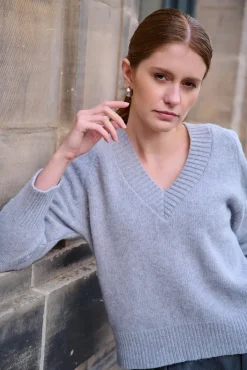 More'moi Sweter Jacob Light Grey
