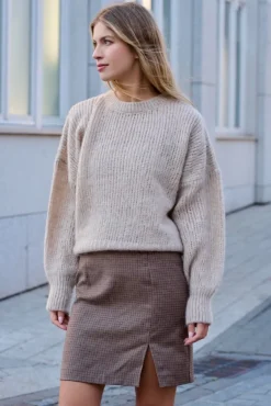 More'moi Sweter Lorette Light Beige