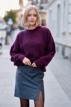 More'moi Sweter Lorette Plum