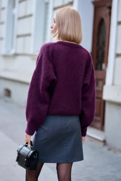 More'moi Sweter Lorette Plum
