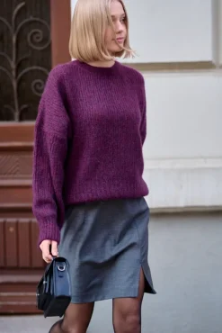 More'moi Sweter Lorette Plum