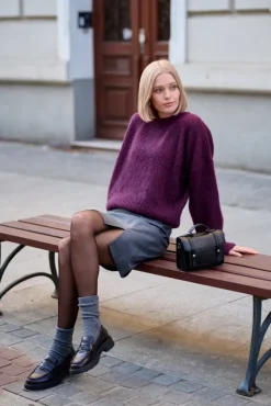 More'moi Sweter Lorette Plum
