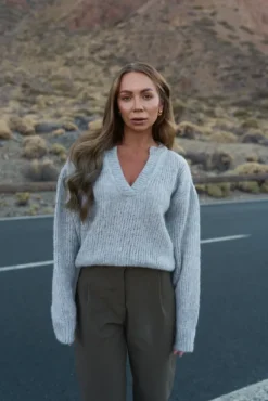 More'moi Sweter Madeline Stone Grey