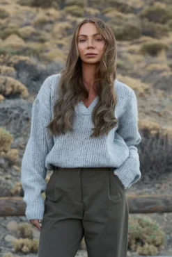 More'moi Sweter Madeline Stone Grey
