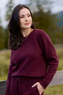 More'moi Sweter Marlene Deep Wine