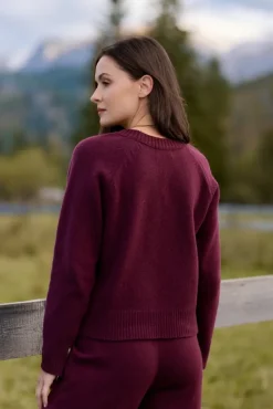 More'moi Sweter Marlene Deep Wine