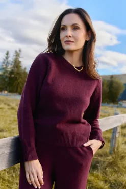 More'moi Sweter Marlene Deep Wine