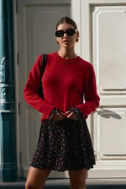 More'moi Sweter Marlene Red Chilli