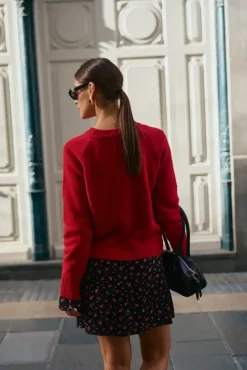 More'moi Sweter Marlene Red Chilli