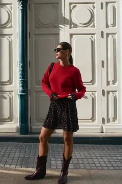 More'moi Sweter Marlene Red Chilli
