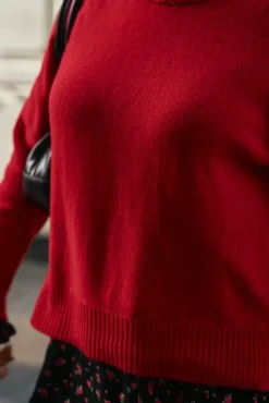 More'moi Sweter Marlene Red Chilli
