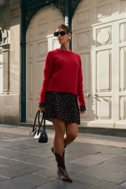 More'moi Sweter Marlene Red Chilli