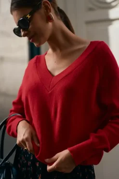 More'moi Sweter Sylvie Red Chilli