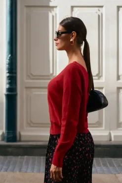 More'moi Sweter Sylvie Red Chilli