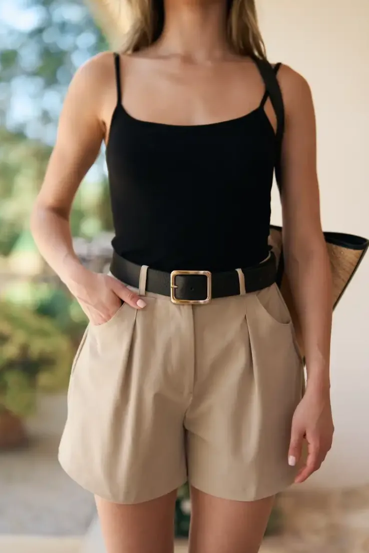 More'moi Top Blanca Black