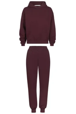 More'moi Zestaw Simply Hoodie Deep Burgundy